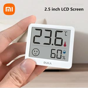 Xiaomi DUKA Atuman 2.5 인치 LCD 전자 디지털 온도 습도 측정기 실내 온도계 습도계 날씨 센서 시계