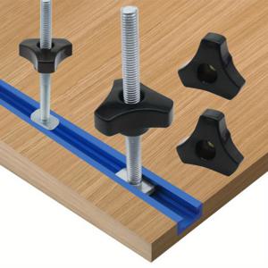 목공 도구 지그, 1/5 팩 T 볼트 및 너트 세트, DIY 목공 벤치 도구, 나사 고정 장치 작업대 T-슬롯 패스너