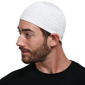 겨울 니트 이슬람 남자기도 모자 남여 Beanies 모자 따뜻한 이슬람 라마단 유대인 Kippah 옴므 모자 남자 랩 헤드 캡