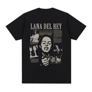 가수 Lana Del Rey T 셔츠 Ultraviolence 음악 앨범 T 셔츠 빈티지 힙합 streetwear 반팔 플러스 사이즈 T 셔츠 여성