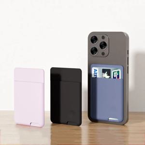 3M 전화 지갑 케이스 카드 홀더 자체 접착 실리콘 포켓 스틱 ID 은행 신용 카드 보관 카드 홀더 가방 액세서리