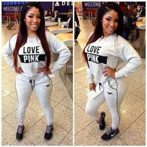 여성용 운동복 프린트 레터 용수철 운동복, 긴팔 캐주얼 스포츠 의상, Mujer 2 종 세트, 신상 패션