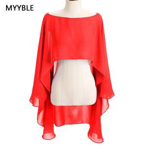 여성 쉬폰 케이프 볼레로 Femme Mariage Chalas Mujer 저녁 웨딩 신부 자켓 랩 액세서리 Peleryna Cloak Boda Shawl