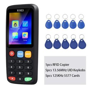 X7 RFID 스마트 칩 리더 IC ID 토큰 복제 복사기 125Khz 배지 작성기 13.56Mhz 태그 복사기 NFC 키 Ntag215 프로그래머