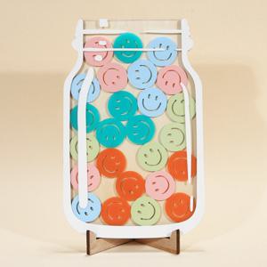 보상 항아리 미소로 학교로 돌아가기 어린이를 위한 25개 토큰 어린이 책임 상 자기 인센티브 교실 집안일 차트