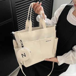 여성 어깨 Crossbody 가방 학생을위한 일본 캔버스 토트 메신저 가방 2024 숙녀 손 가방 여성 핸드백 Bolsa Feminina
