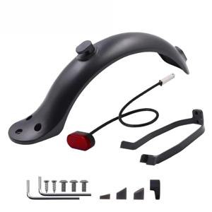 Xiaomi Mijia MI M365 1S M187 Pro 전자 스쿠터 타이어 스플래시 펜더 (후면 미등 포함) 전면 백 가드 머드 가드 스크류 라인 부품