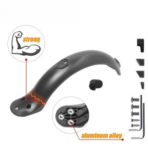 샤오미 M365 프로 미지아 미 1S 전기 스쿠터 스케이트보드용 리어 펜더, 짧은 덕테일 리어 머드가드, 백 윙 미등 부품