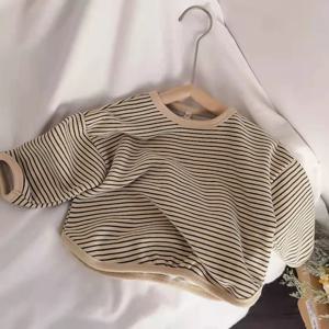 유아 소년을위한 봄 어린이 운동복 소녀 탑 의류 가을 면화 긴 소매 티셔츠 아동 의류 1-8Yrs 소년 의류