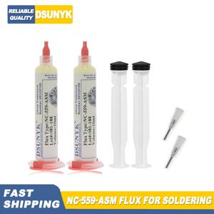 NC 559 플럭스 주사기 납땜 용 플럭스 고품질 10cc 깨끗한 원본 없음 DSUNYK 559 전자 용 용접 플럭스 납땜