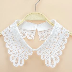 여성 패션 장식 수용성 수 놓은 칼라 숄, 개인화되고 다용도, 분리형 가짜 칼라