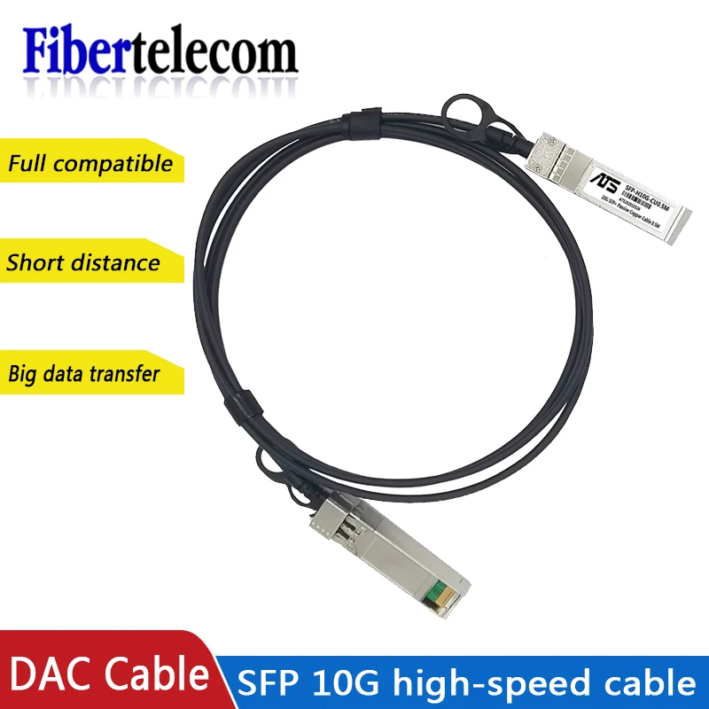 10G SFP+ 직접 연결 패시브 구리 케이블 DAC 케이블 직접 연결 패시브 케이블 0.5-10M Cisco Huawei MikroTik 스위치용