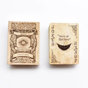 빈티지 스타일 카드 놀이 게임의 앨리스 포커 카드 놀이 데크 보드 게임 레트로 포커 세트 매직 카드 참신 선물 포커