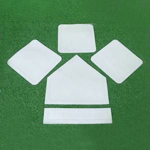 5피스 야구 소프트볼 플레이트 방수 베이스 백 두꺼워지고 내마모성 투수 홈 플레이트 야구 필드 장비