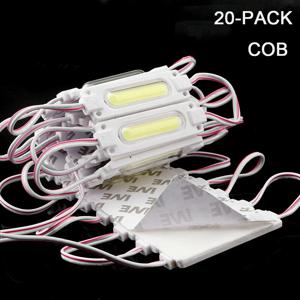 20pcs 슈퍼 밝은 LED COB 모듈 빛 12V IP65 방수 백라이트 상점 간판 광고 기호 편지 장식 램프