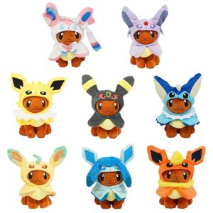 Eevee Cos Umbreon Espeon Jolteon Flareon Glaceon Vaporeon Sylveon Leafeon 봉제 장난감, 부드러운 만화 인형, 올스타 컬렉션