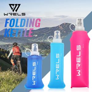 1pc150ml/250ml/500ml 야외 접이식 실리콘 물린 크기 물병 러닝 캠핑 하이킹 여행 편리한 물병