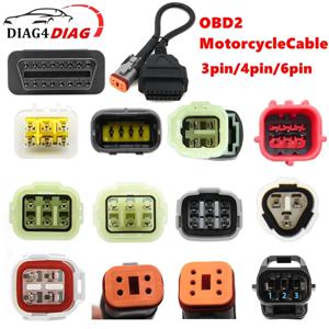 오토바이 Motobike 연장 케이블 용 YAMAHA 3/4pin Obd2 Connec Obd2 Connectortor for Honda/Kawasaki/SUZUKI 4/6PIN