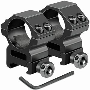2PCS 사냥 용 소총 범위 마운트 링 직경 25.4mm 30mm 튜브 범위 11mm 20mm Dovetail Picatinny 레일 전술 손전등 마운트