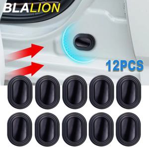 BLALION 12PCS 자동차 도어 충격 방지 실리콘 패드 충격 흡수 가스켓 트렁크 사운드 방음 짙어지면서 쿠션 씰 스티커