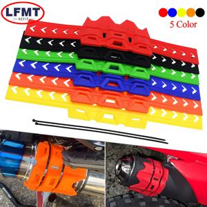 범용 오토바이 배기 보호 커버, 머플러 소음기 보호대 가드, KTM SHERCO 혼다 야마하 가와사키 허스크바르나