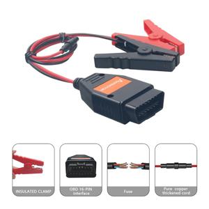 AER BT-30 배터리 클립 OBD2 커넥터 비상 전원 끄기 보호기 ECU 메모리 케이블 BT 30 자동차 전기 케이블 가져 오기