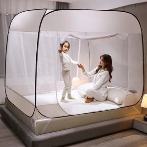 새 모기장, 설치 필요 없음, 브래킷 없음, 통합 여름 모기장, 방 장식, 방 장식, 저렴한