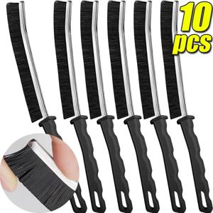 욕실 주방 갭 청소 브러시 ​​내구성 그라우트 하드 브리스톨 타일 갭 용 롱 핸들 클리너 브러시 창 프레임 도어 트랙