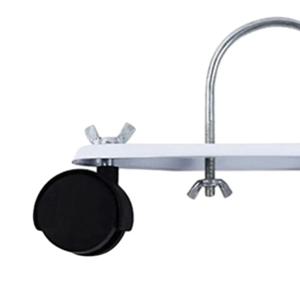 2 조각 전기 히터 캐스터 프레임베이스 간단한 설치 부품 교체 탄소강 길이 21cm 교체 액세서리