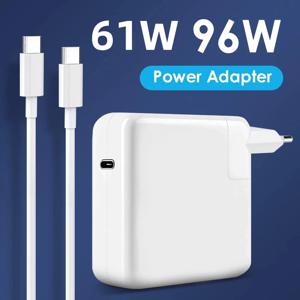 MacBook Pro16 15 13 인치 New Air 13 인치 2020/2019/2018 용 30W 61W 87W 96W USB C PD 충전기 전원 Ac 어댑터 유형 C와 함께 작동