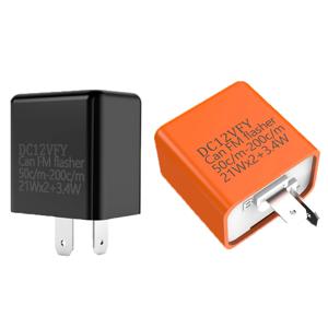 DV 12V 주파수 릴레이 조절 가능한 방향 지시등 3단 기어 고정 오토바이 플래셔 다중 보호 LED 방향 지시등