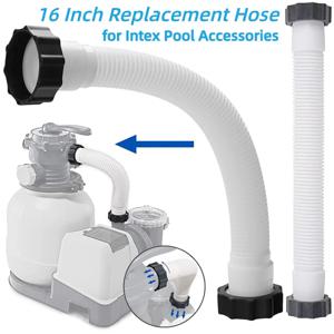 수영장 모래 필터 펌프 호스, 수영장 펌프 교체 호스, 인텍스 수영장 액세서리용 상호 연결 호스, 16 인치, 1 개, 2 개