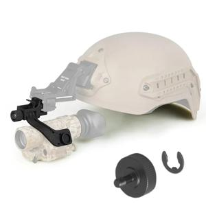AN/PVS-14 단안 NVG Dovetail 야간 투시경 스코프 전술 고속 헬멧 마운트 J 암 어댑터 용 BOOIU J Arm 야간 투시경 마운트