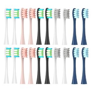 Oclean X/ X PRO/ Z1/ F1/ One/ Air 2 /SE/Flow DuPont Soft 적합한 진공 강모 노즐용 교체 브러시 헤드 8개