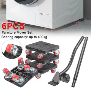 전문 가구 이동 도구 세트, 무거운 물건 운송 리프터, 바퀴 달린 이동 롤러, 바퀴 막대, 4 개의 슬라이더 이동, 6 개, 8 개