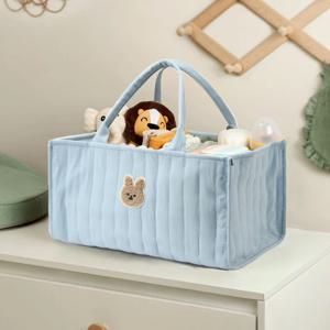 휴대용 레이어드 대용량 엄마와 아기 엄마 가방, 방수 및 휴대용 자수 다이아몬드 그리드 접합 가방, 아기 디