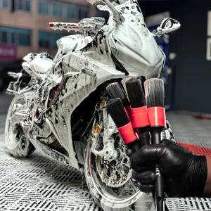 오토바이 휠 허브 갭 세부 정보 청소 브러시 ​​타이어 브러시 청소 림 갭 특수 브러시 세차 브러시 도구