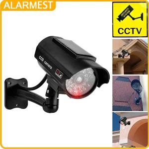 ALARMEST 가짜 카메라 Solart 더미 방수 보안 CCTV 감시 카메라 깜박이는 빨간색 Led 빛 야외 실내