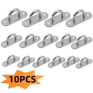 304-M6 M5 M8 타원형 아이 보드 해양 데크 버클 스테이플 보트 그늘 세일 장착 고정 세트 - 304 해양 등급 스테인레스 스틸