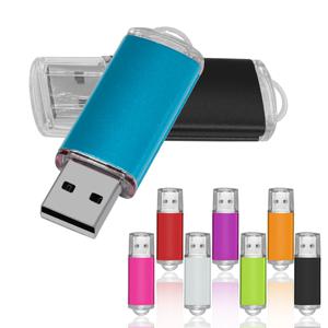 고속 다채로운 USB 플래시 드라이브 2.0 금속 펜드라이브, 펜 드라이브 메모리, USB 사진 선물 메모리 디스크, 32GB, 16GB, 1GB, 64GB