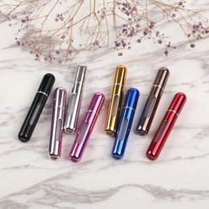 8/10ml 미니 휴대용 리필 형 향수 병 분무기 펌프 알루미늄 스프레이 병 화장품 용기 여행 메이크업 도구