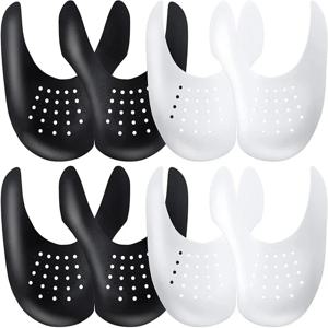 4Pcs 주름 보호기 신발 주름 방지 벤딩 균열 발가락 캡 지원 신발 들것 경량 유지 방패 운동화