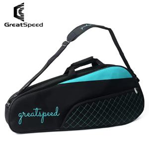 2024 새로운 GREATSPEED 3pcs 테니스 배드민턴 Raquet 스포츠 가방 한 어깨 팩 남자 여자 간단한 라켓 가방