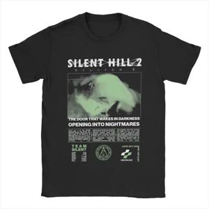 남성 Silent Hill 2 T 셔츠 코튼 의류 캐주얼 반소매 라운드 넥 티셔츠 성인 T 셔츠 72473