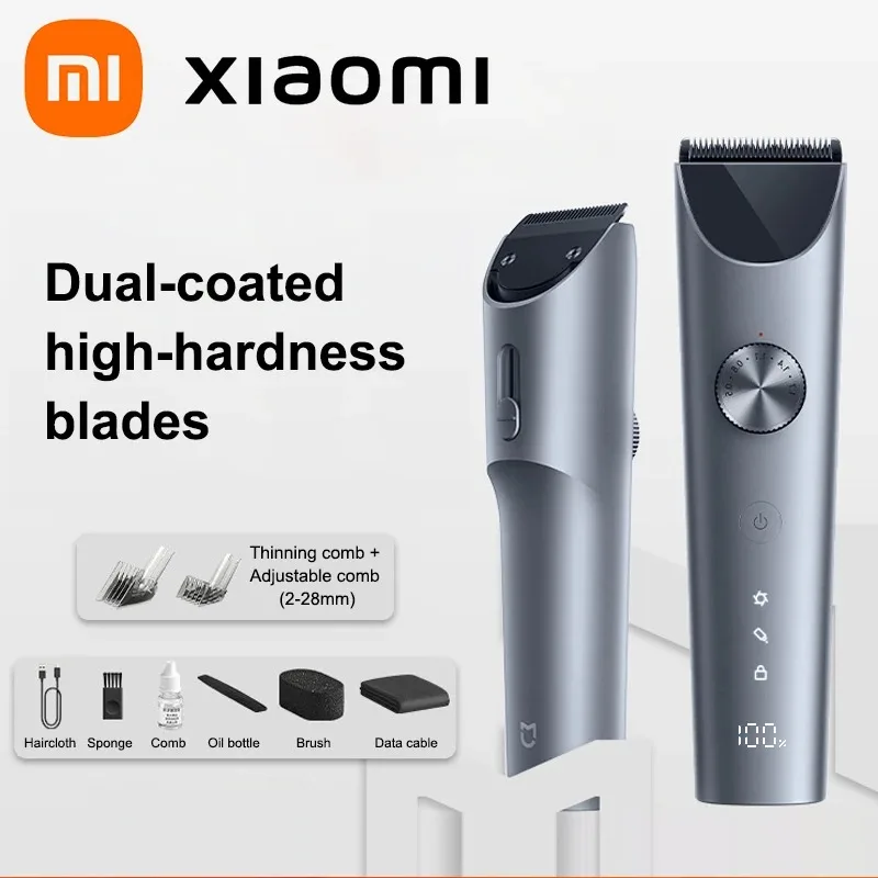Xiaomi Mijia 헤어 클리퍼 2 헤어 트리머 전문 수염 컷 기계 IPX7 방수 무선 이발 기계 Mijia Clipper 2