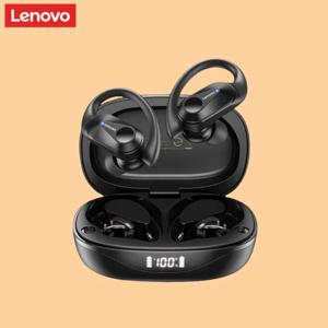 Lenovo LP75 스포츠 무선 이어폰, 마이크, 버튼 제어, LED 전원 디스플레이, Hifi 스테레오 사운드 Bluetooth 5.3 TWS 헤드폰