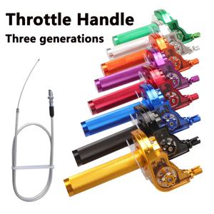 범용 CNC 알루미늄 가속기 스로틀 트위스트 그립 핸들 바 케이블, 오토바이 모페드 스쿠터 ATV 쿼드 바이크 M10 * 1.5 용, 22mm