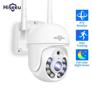5MP WIFI 카메라 야외 1536P 5X 디지털 줌 PTZ IP 카메라 오디오 P2P CCTV 감시 Hiseeu 무선 CCTV 시스템과 함께 작동
