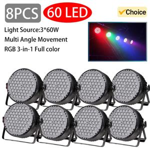60*3W 전문 디스코 조명 DMX 512 음성 제어 RGB LED Ktv 바 파티 DJ 장식 무대 조명 효과 프로젝터 파 램프