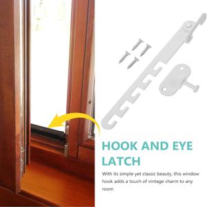 창 잠금 장치 어린이 안전 창 지원 후크 래치 조정 가능한 리미터 래치 보안 바 플랫 고양이 어린이 문 열림 유지